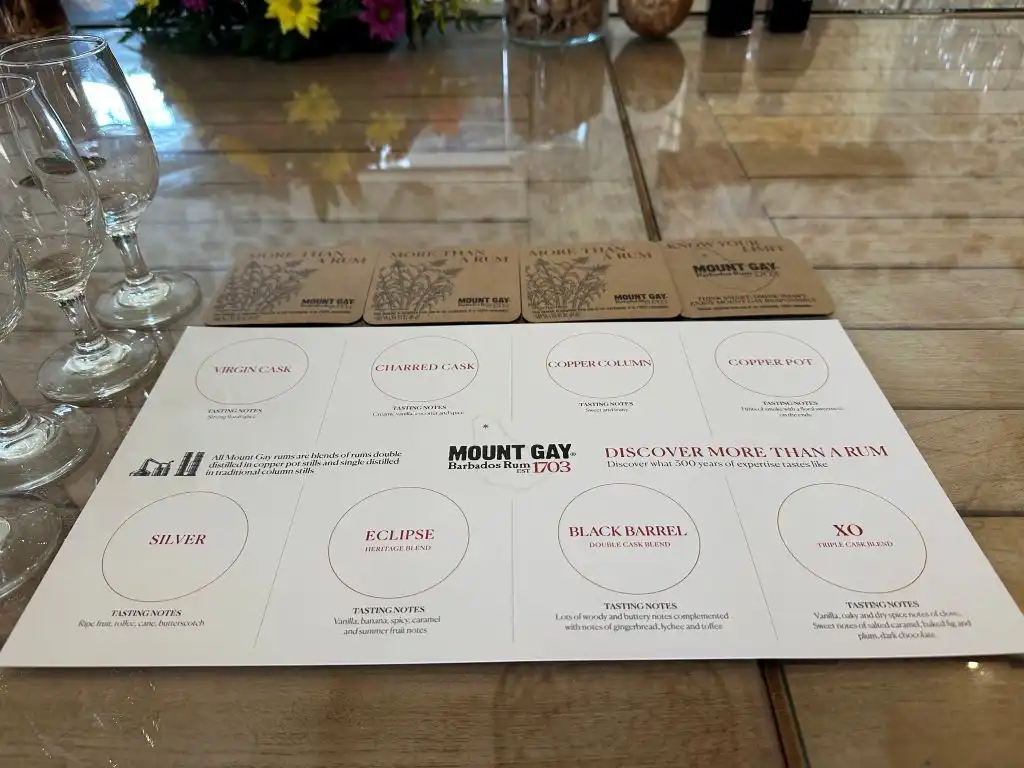 Mount Gay Rum Barbados Tasting the Blends